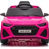 Auto Macchina Elettrica per Bambini 12V Audi RS 6 Sedile Pelle con Telecomando R