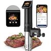 KitchenBoss Wifi Sous Vide Roner: G330 WLAN Professionali Roner Cucina, 40-90℃ Cottura Bassa Temperatura, TFT,Silenzioso,1100W,IPX7 Impermeabile,APP