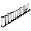 TEKTON Set di chiavi a 6 punti con attacco da 3/8 pollici, 15 pezzi (1/4-1 pollice) | SHD91113