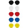 WestcoTT E-10806 00 - Magneti adesivi, 15 mm, rotondi, 2 x bianchi, nero, rosso, blu, giallo, 10 pezzi