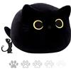 Tittaty Gatto Peluche Cuscino Morbido Peluche Natale Giocattolo Natale Festa di Compleanno Regali Decorazione (28 cm)