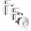 GROHE SET MISCELATORI GROHE BAUEDGE LAVABO BIDET E DOCCIA INCASSO CROMO