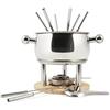 HOME 9830000 Servizio Fonduta 11 Pezzi per 6 Persone in Acciaio Inox 18/10, Bourguignonne, Cioccolato, Formaggi