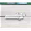 Roto Originale Maniglia per Finestra Roto | Maniglia per Finestra per Finestre da Tetto in Plastica R6 e R8 | Chiudibile con Chiave | Bianco