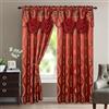 Elegant Comfort Lussuoso set di tende con mantovana e supporto 137,2 x 213,4 cm (set da 2), bordeaux