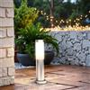 Paletto da Giardino 40cm, Acciaio INOX, IK06, IP54, Base E27 E27