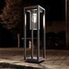 Paletto Lanterna NERO 50cm E27 - SERIE VIMO -