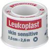 Leukoplast skin sensitive cerotto su rocchetto con massa adesiva in silicone m2,6 x 2,5cm 12 pezzi