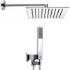Bossini Soffione Quadro Tetis più duplex Zen 30x30