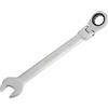 DAKCOS Chiave a cricchetto combinata 17 mm - Chiave a cricchetto metrica ad anello aperta con snodo in CR-V con finitura cromata opaca