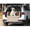PillowPrim Seggiolino per cani, coperta per auto, sedile anteriore/sedile posteriore, trasportino gatto, cestino per cani, cuccia per cani, cuccia per cani (beige Oxford, 2) 100 x 80 x 39 cm)