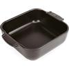 PEUGEOT Pirofila Quadra Appolia Stoneware Satin Black cm 13x13x4,5 Ml 660