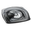 ÄLLEFØRS Laguna nero piatto quadro in vetro cm 26x26 (minimo 6 pezzi)