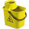 TECNO TROLLEY SYSTEM Secchio Easy litri 14 giallo con strizzino