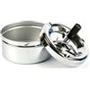 EVA COLLECTION Posacenere a pulsante inox cm 11 Eva