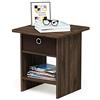 Furinno Dario Tavolino con Cassetto, HOLZ, Marrone (Columbia Walnut/Dark Brown), taglia unica