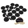 Adsamm® / 24 x feltrini autoadesivi/Nero/ø 60 mm/Rotondo/piedini per mobili in feltro da 3.5 mm di spessore/pad protettivi per arredi