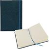 Idena 12255 - Taccuino Glitter, blu notte, 14 x 20 cm, quadrato, 100 g/m², 192 pagine, con tasca ad alamari, nastro e chiusura elastica, 1 pz.