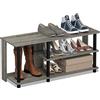 Furinno Turn-N-Tube Scarpiere, Legno, Grigio rovere francese, taglia unica
