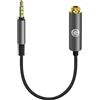 GEEKRIA Apollo 4.4MM Balanced Female to 3.5MM Balanced Male Adapter Cord / 5 Cores Conversion Audio Cable, aluminum alloy casing, PP yarn-braided Upgrade Cable (5.5 inches)