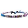 Made by Nami Braccialetto Surfer Boho Donna e Uomo - Accessori Fatti a Mano per Festa in Spiaggia - Etnico Hippie - 100% Impermeabile e Regolabile - Amicizia Ragazze (Viola)