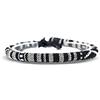 Made by Nami Cavigliera Surfer Uomo e Donna - Cavigliera Sottile Boho Hippie Etnico - Accessori Fatti a Mano per Festa in Spiaggia - Impermeabile e Regolabile (turchese & multi profondo) (nero)