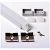 2m 2metri 1813w PROFILO IMPERMEABILE ALLUMINIO PER STRISCE STRIP LED 2MT ip68