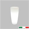 Vaso Illuminabile Tondo Ø33 H70cm, E27 Bianco