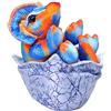 Wild Republic Dinosauria IV Baby Egg Triceratopo, Dinosauro di Peluche, Pupazzo Dinosauro, Peluche per Regalo di Compleanno, Imbottitura Realizzata Partendo da Bottiglie Riciclate, 20 cm