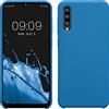 kwmobile Custodia Compatibile con Samsung Galaxy A50 Cover - Back Case per Smartphone in Silicone TPU - Protezione Gommata - blue reef