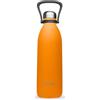 Qwetch - Borraccia Termica 2L in Acciaio Inox Arancione - 48h Freddo, 16h Caldo - Impermeabile, Senza BPA & Riutilizzabile - Bottiglia Termica con Manico per Sport, Trekking, Ufficio, Famiglia