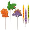 dekora 345407 Set di Candele Compleanno Originali per decorazioni per torte di Dinosauri - 15 Candeline Compleanno
