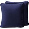 Amago Set di 2 Copricuscini, Effetto Cashmere, 50 x 50 cm - Blu Marino