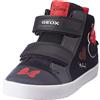 Geox B Kilwi Girl D, Sneakers Bambine e ragazze, Nero/Rosso (Black/Red), 20 EU