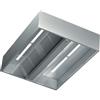 Ristopro Cappa Cubica Centrale DSCKPN18/18 - Senza Motore - Cm 180 x 180 x 45 h - Plafoniera e Neon Led Light