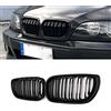 YIUBCZOQI E46 Griglia Paraurti Anteriore per BMW Serie 3 E46 4 porte 4D Griglia E46 Serie 3 Nero Lucido 2002 2003 2004 2005