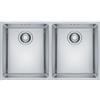 Franke PRONTA CONSEGNA - Franke: Lavello due vasche Maris Incasso Semifilo/Filotop MRX 220 34-34 127.0525.281 finitura inox satinato da 74,1x43,6 cm