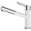 Franke PRONTA CONSEGNA - Franke Miscelatore monocomando Orbit Doccia 115.0623.139 finitura bianco
