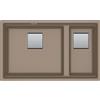 Franke Lavello due vasche Vasche Kubus 2 Sottotop KNG 120 125.0529.872 finitura fragranite oyster da 72x42 cm