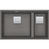 Franke PRONTA CONSEGNA - Franke Lavello due vasche Vasche Kubus 2 Sottotop KNG 120 125.0529.875 finitura fragranite stone grey da 72x42 cm