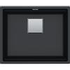 Franke Lavello una vasca Vasche Kubus 2 Sottotop KNG 110-52 125.0529.601 finitura fragranite nero da 52x42 cm