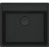Franke PRONTA CONSEGNA - Franke Lavello una vasca Vasche Sopratop Maris MRG 610-52 TL 114.0661.642 finitura fragranite black matt da 56x51 cm