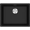 Franke Lavello una vasca Vasche Sopratop Maris MRG 610-52 114.0661.659 finitura fragranite nero da 56x44 cm
