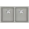Franke PRONTA CONSEGNA - Franke Lavello due vasche Vasche Sopratop Maris MRG 620-35-35 114.0661.685 finitura fragranite alluminio da 76x44 cm