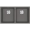 Franke PRONTA CONSEGNA - Franke Lavello due vasche Vasche Sopratop Maris MRG 620-35-35 114.0661.684 finitura fragranite stone grey da 76x44 cm