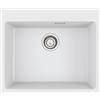 Franke PRONTA CONSEGNA - Franke Lavello una vasca Vasche Sopratop Centro MRG 610-54 FTL 114.0661.698 finitura fragranite bianco da 59x50 cm