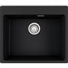 Franke PRONTA CONSEGNA - Franke Lavello una vasca Vasche Sopratop Centro MRG 610-54 FTL 114.0661.703 finitura fragranite nero da 59x50 cm