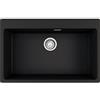 Franke PRONTA CONSEGNA - Franke Lavello una vasca Vasche Sopratop Centro MRG 610-73 FTL 114.0661.711 finitura fragranite nero da 78x50 cm