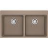 Franke Lavello due vasche Vasche Sopratop Centro MRG 620-39-39 FTL 114.0666.369 finitura fragranite oyster da 86x50 cm