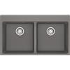 Franke Lavello due vasche Vasche Sopratop Centro MRG 620-39-39 FTL 114.0666.364 finitura fragranite stone grey da 86x50 cm